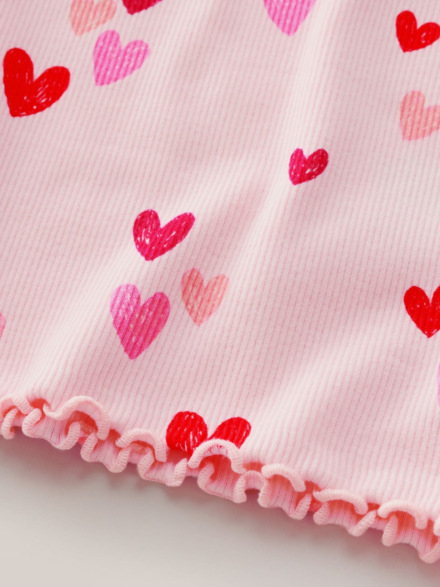 Dsiney Kidz - Pink Heart Rib Long Sleeve T-Shirt (3mths-7yrs) image 9