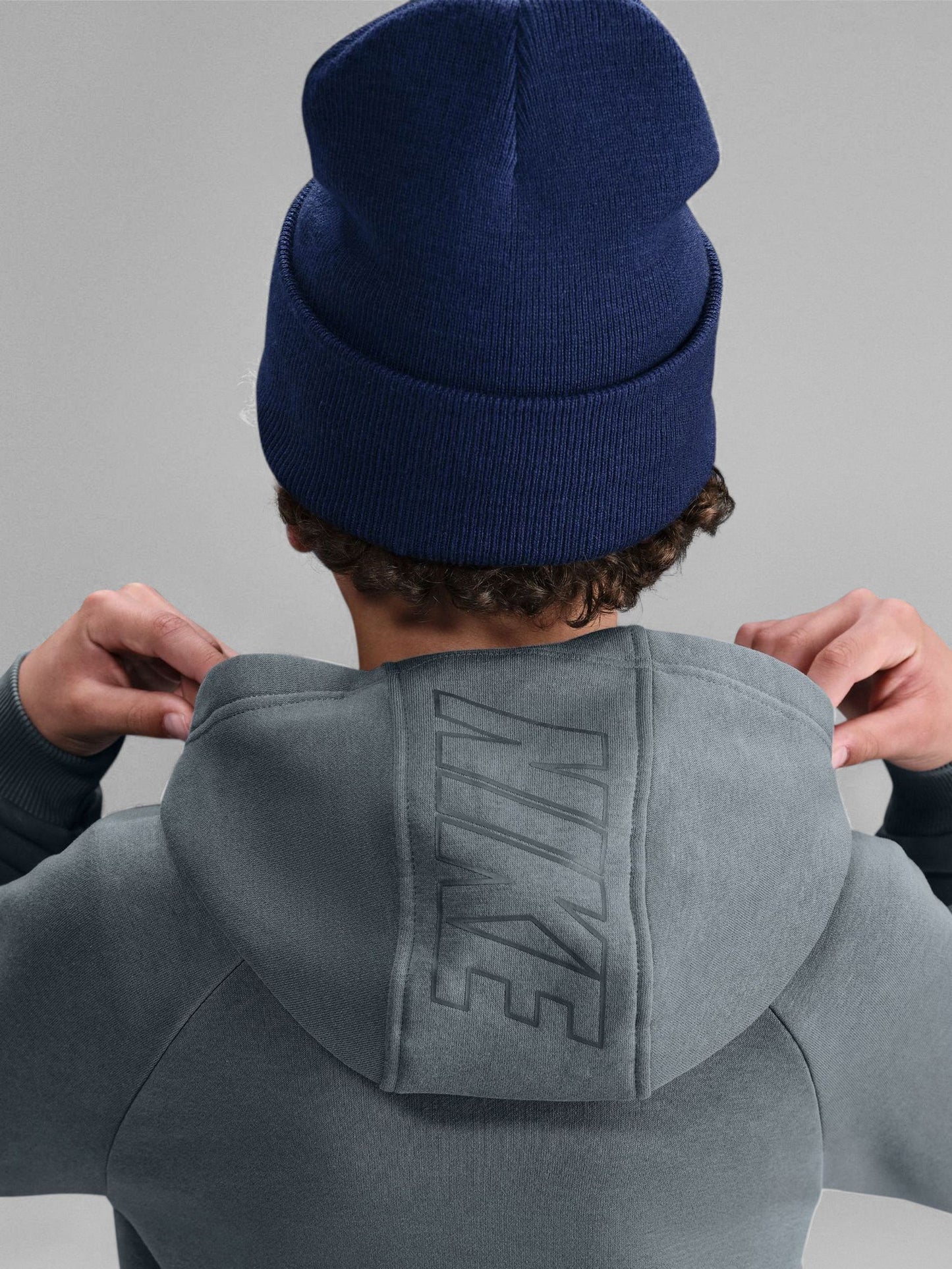 Dsiney Kidz - Nike Smoke Grey Club Hoodie & Jogger Set image 5