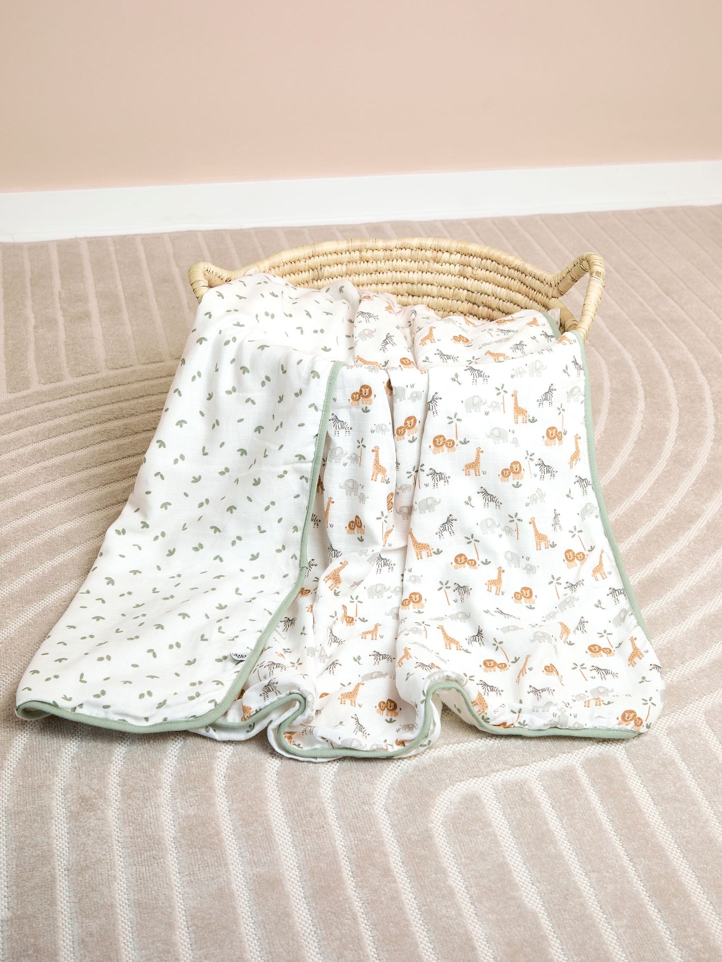 JoJo Maman Bébé Safari Muslin Blanket image 1