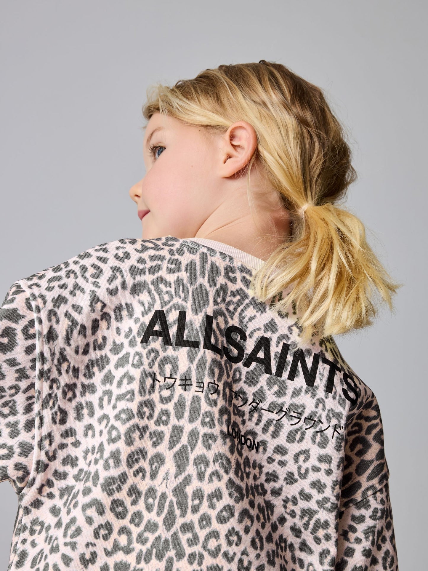 smALLSAINTS Pink Leopard Rihan Younger Girls Sweatshirt and Leggigs Set image 6