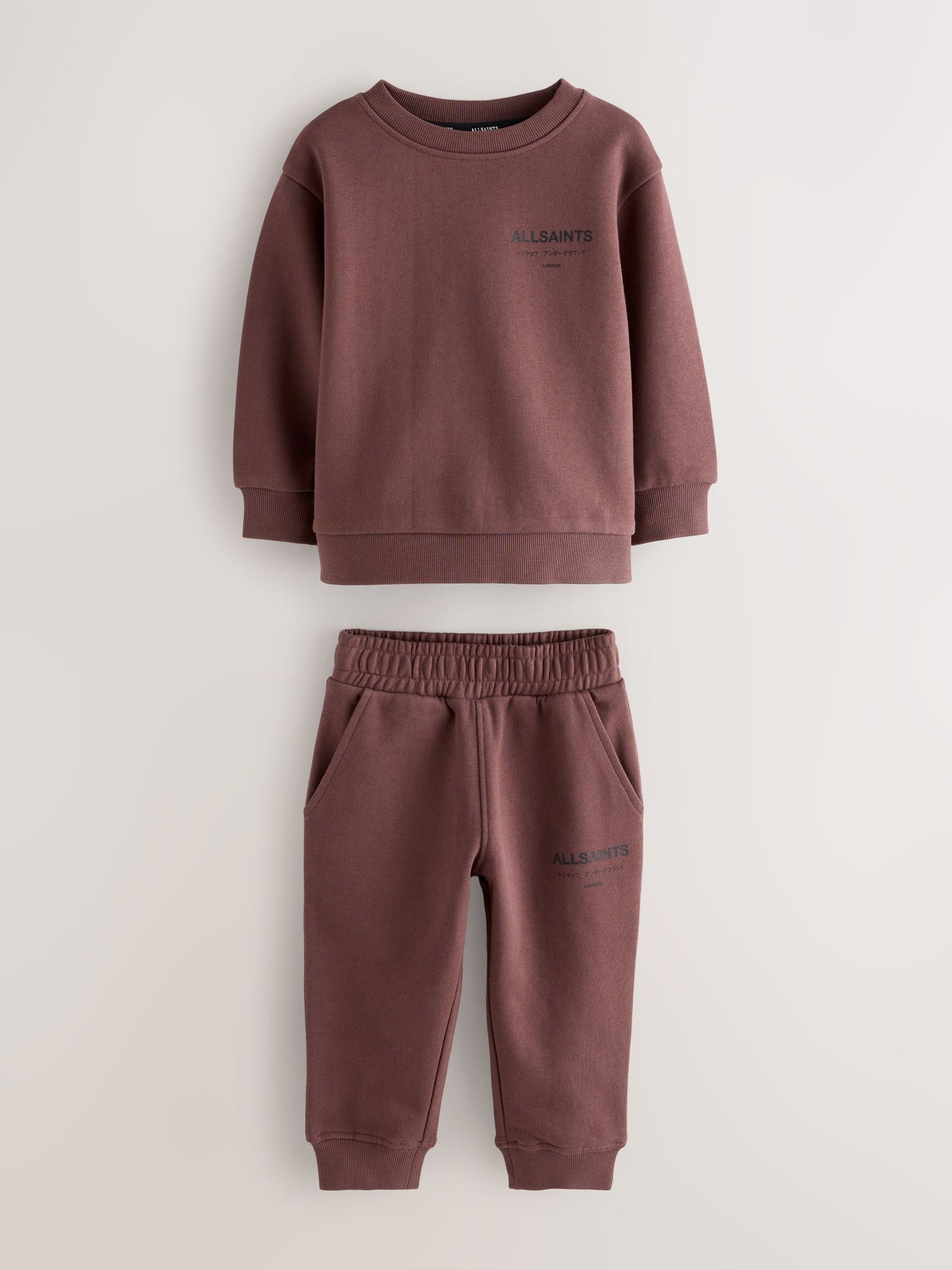 Dsiney Kidz - smALLSAINTS Dark Red Underground Oversized Younger Boys Sweatshirt and Joggers Set image 6