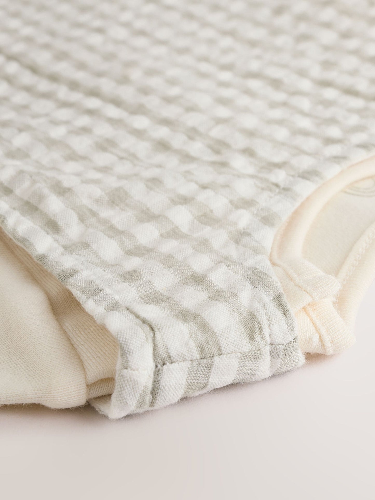 Green Gingham Woven Dungaree and Bodysuit Baby Set (0mths-2yrs)