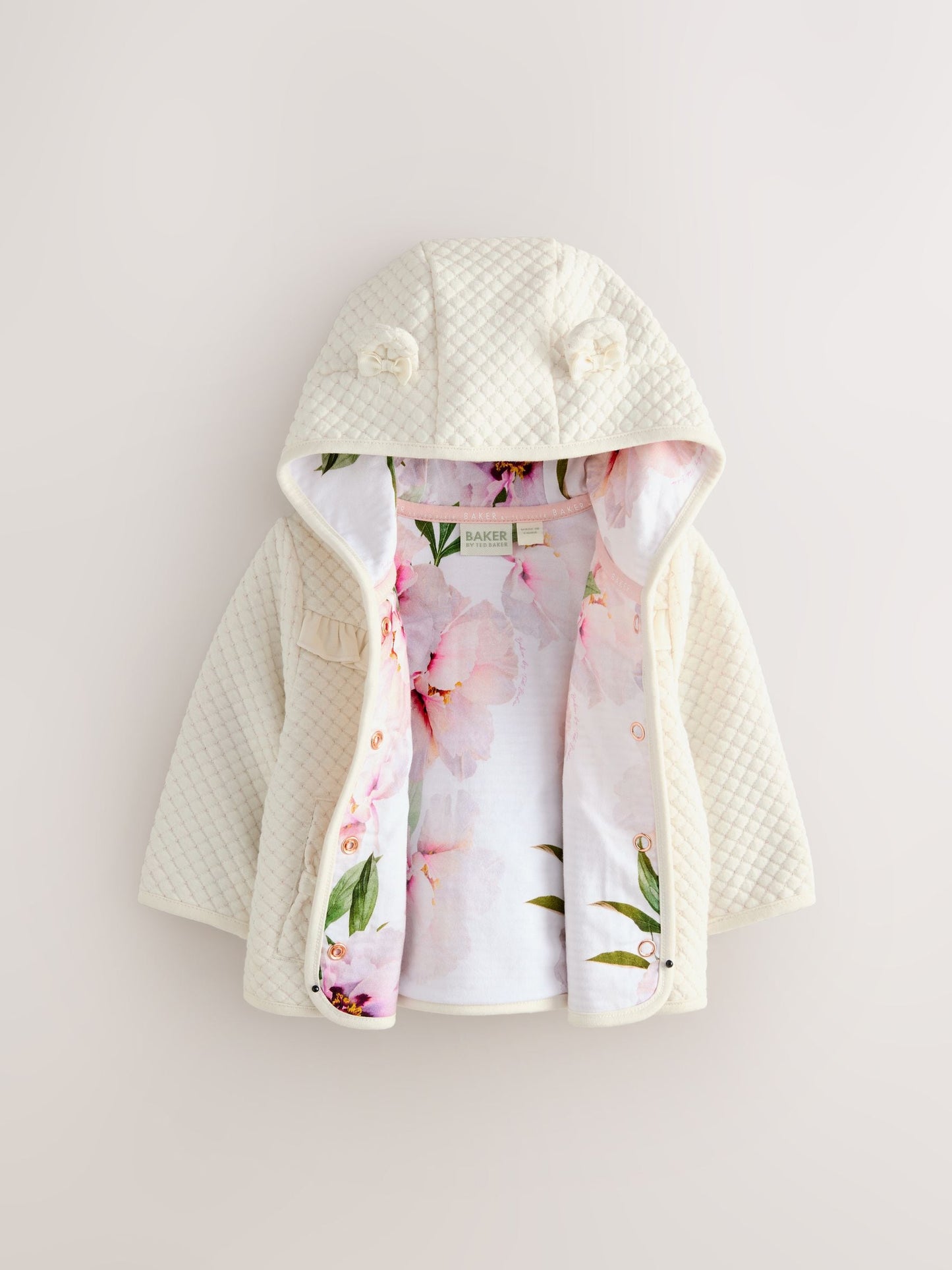Dsiney Kidz - Baker by Ted Baker Lurex Quilted Hooded Jacket image 7