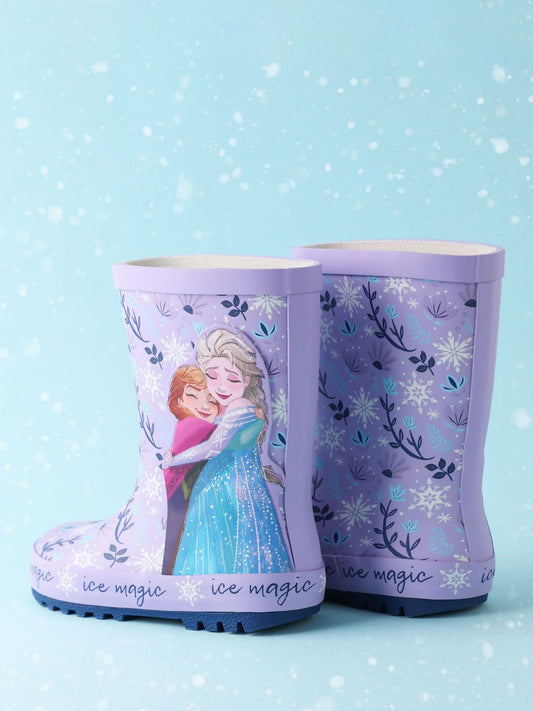 Vanilla Underground Purple Girls Disney Frozen Wellies image 2