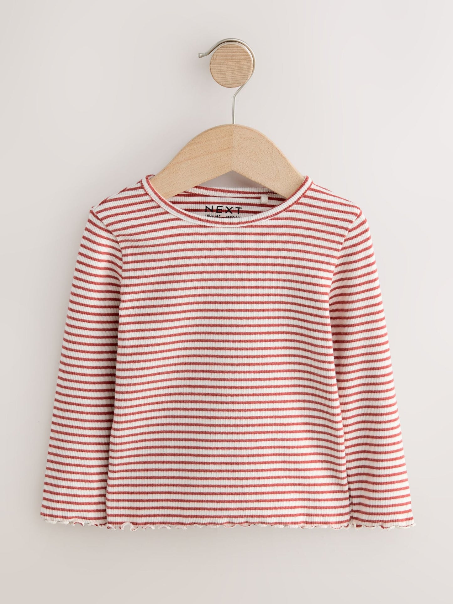 Autumnal Orange Long Sleeve Rib Tops 5 Pack (3mths-7yrs) image 10