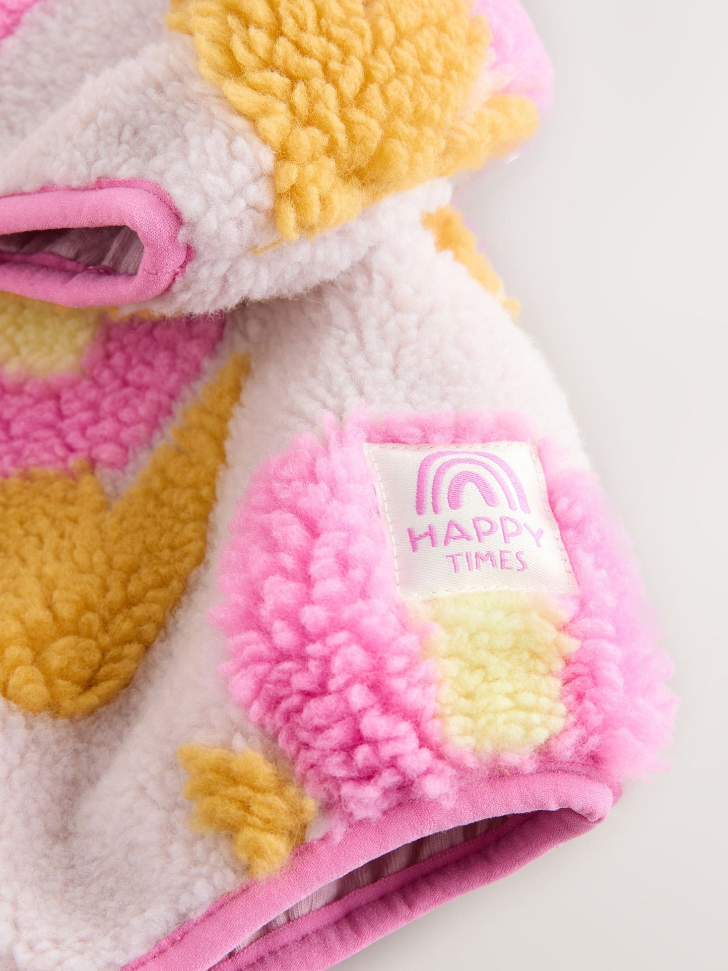 Lilac Flower Print Zip Through Fleece (3mths-7yrs)