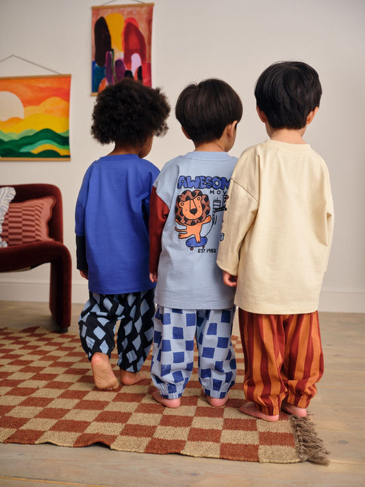 Blue/Brown Dinosaur Oversized Pyjamas 3 Pack (9mths-10yrs) image 3