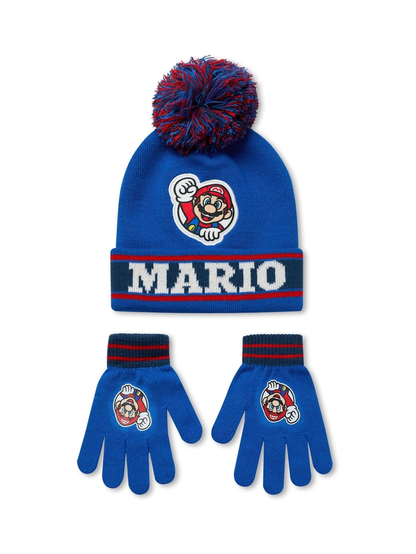 Dsiney Kidz - Vanilla Underground Blue Super Mario Boys Hat And Gloves Set image 1
