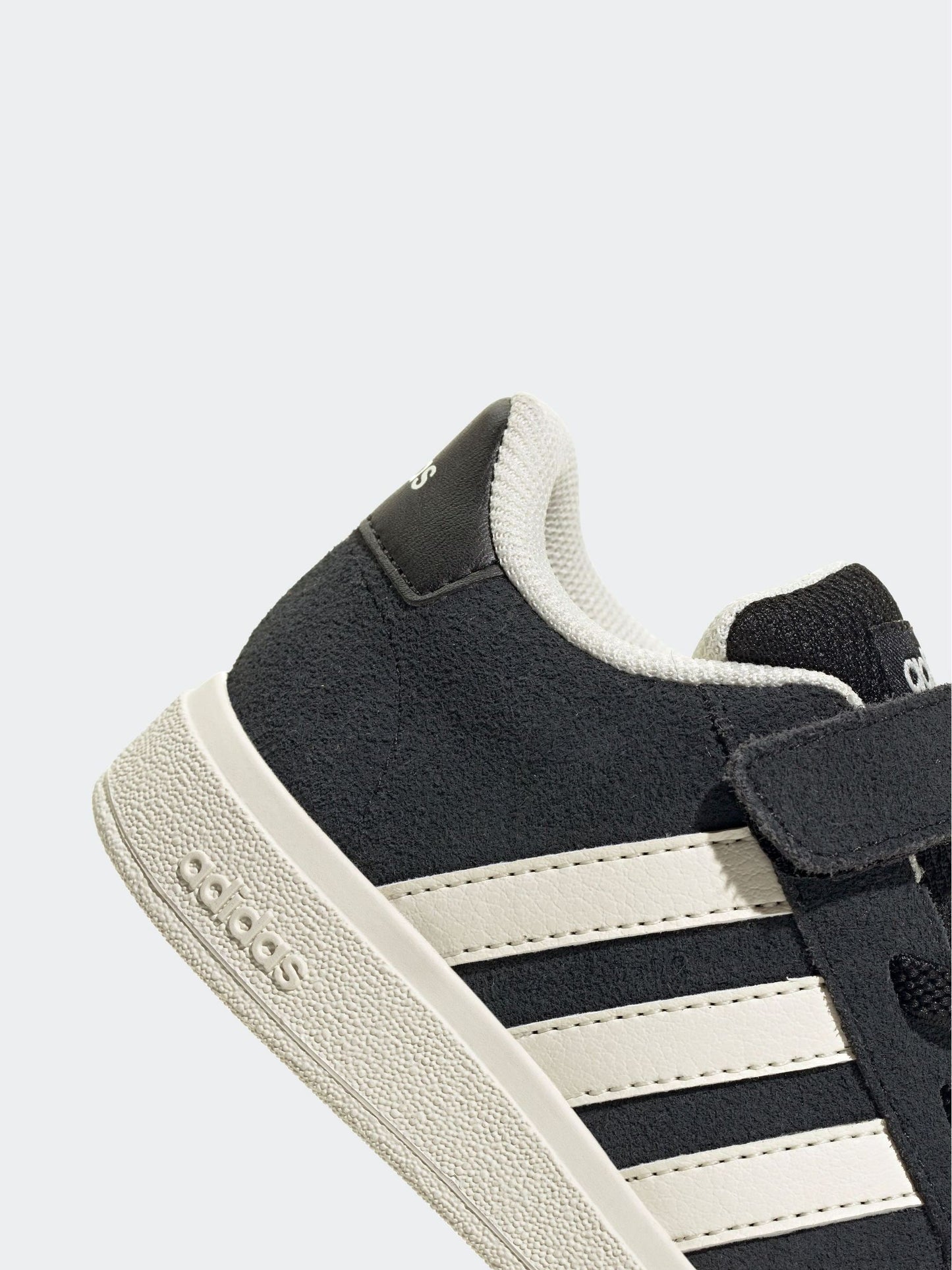 adidas Black Grand Court 2.0 Elastic Lace Infant Trainers image 9