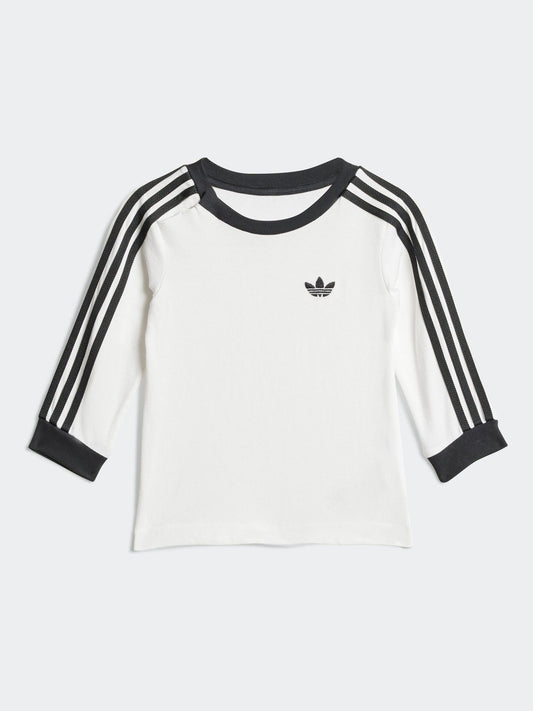 Dsiney Kidz - adidas Originals White Long Sleeve Infant Kids T-Shirt and Denim Leggings Set image 2