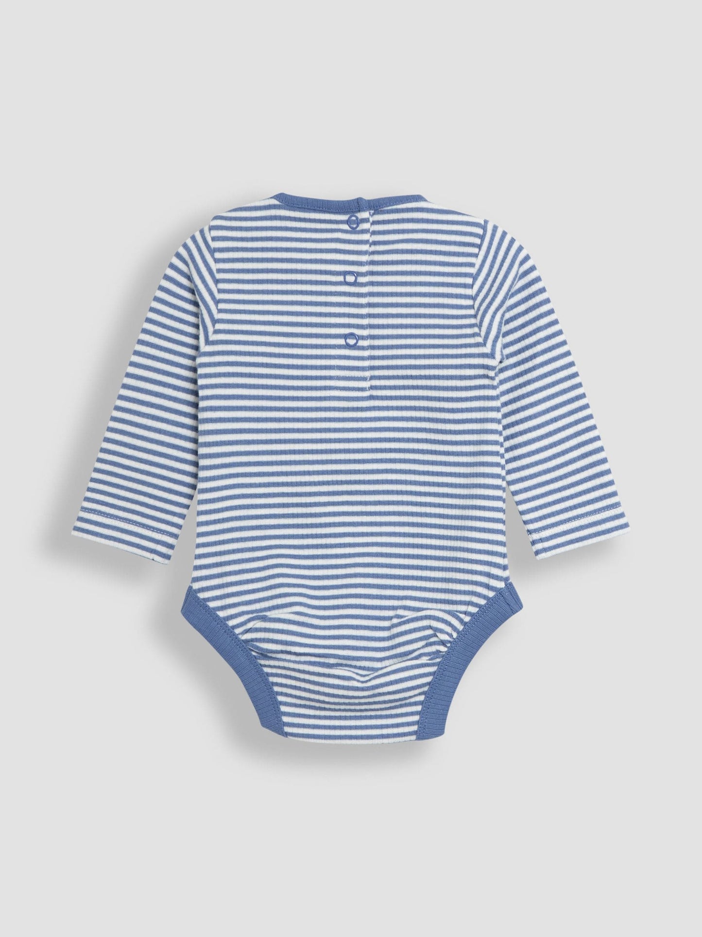 JoJo Maman Bébé Denim Cotton 3-Piece Body 100% Cotton Trousers and Hat Set image 6