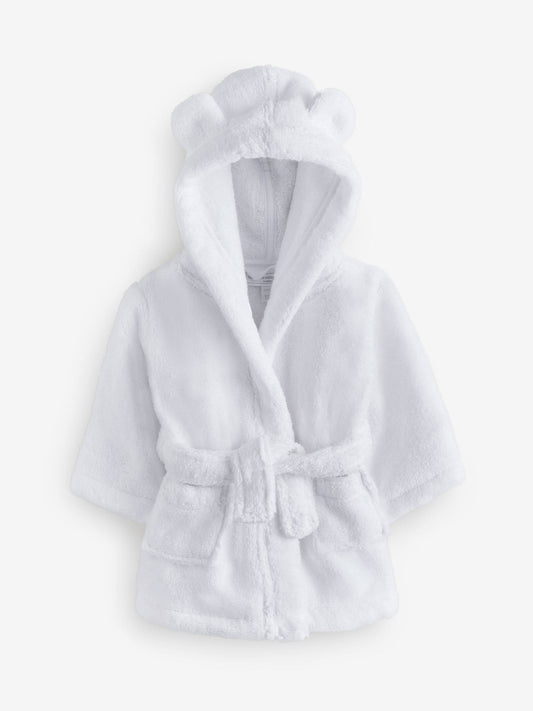 The White Company White Bear Baby Cotton Robe image 2