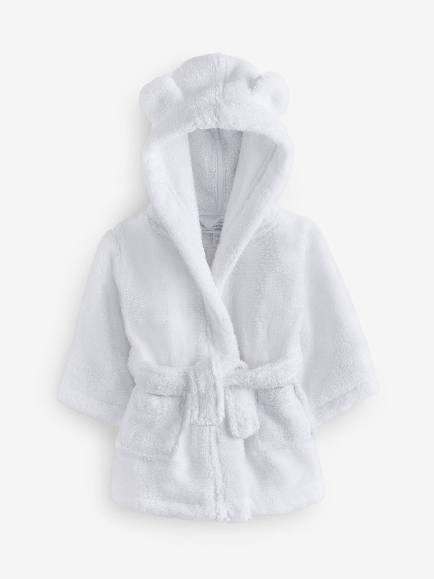 The White Company White Bear Baby Cotton Robe image 2