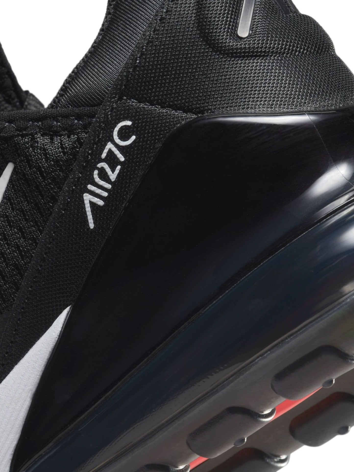 Nike Black White Youth Air Max 270 Trainers image 7