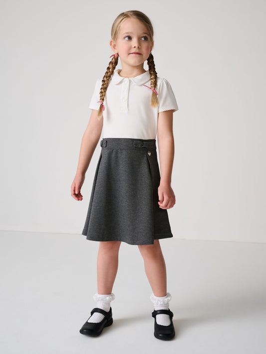 Dsiney Kidz - Clarks Grey Girls 2-In-1 Polo School Dress image 2