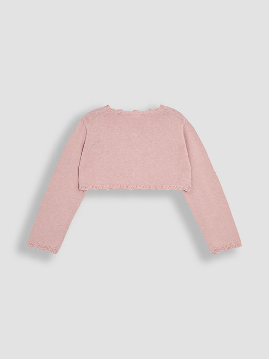 Dsiney Kidz - JoJo Maman Bébé Pink Floral Bolero Cardigan image 2