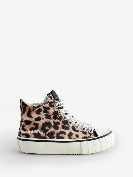 smALLSAINTS Brown Leopard Print High Top Trainers - image 2