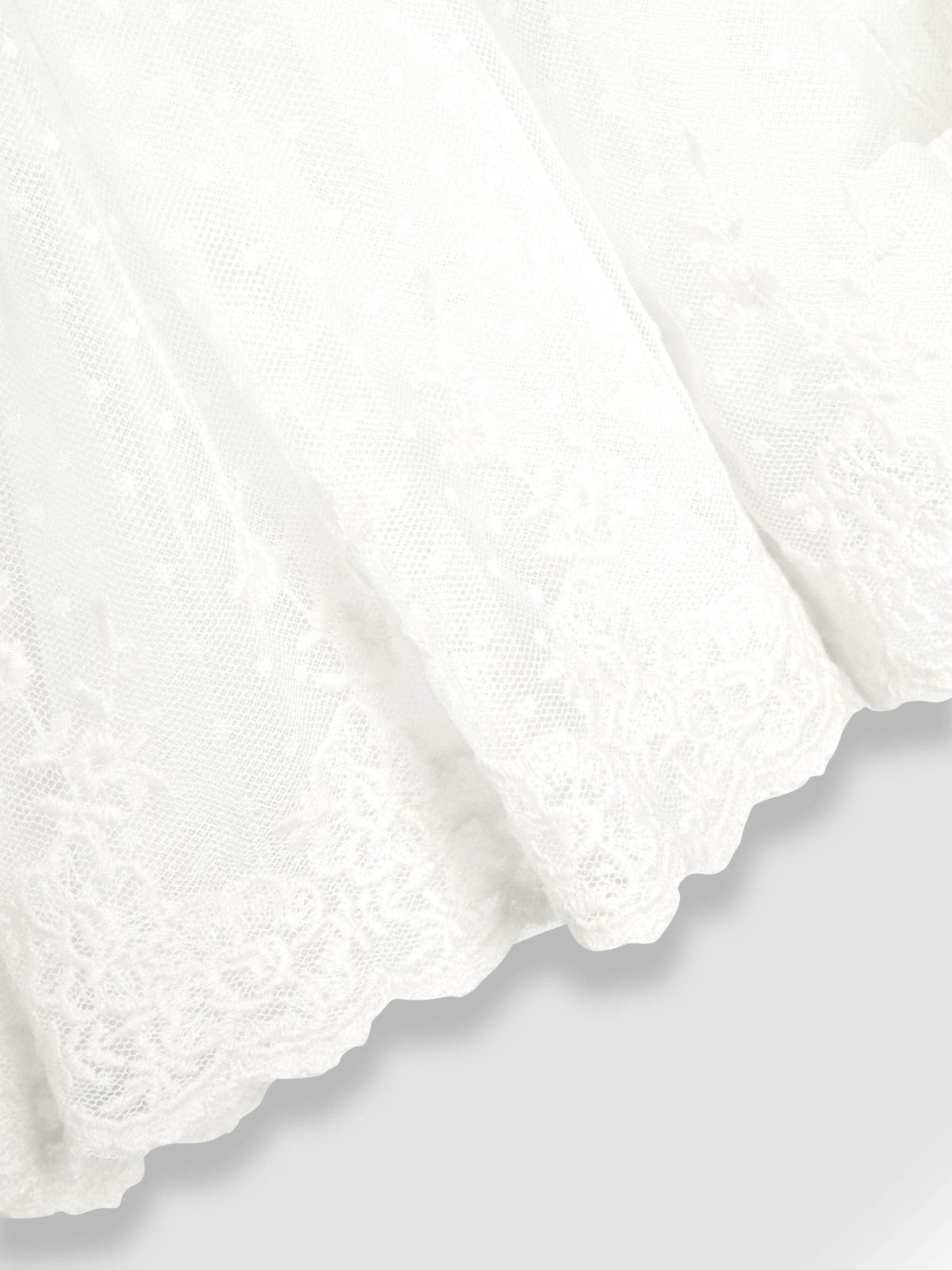 Dsiney Kidz - JoJo Maman Bébé Cream Embroidered Lace Flower Girl Dress With Satin Sash image 10