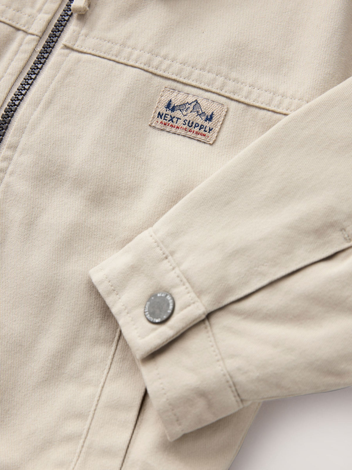 Cream/Brown Cord Collar Canvas Bomber Jacket (3mths-7yrs) - image 9