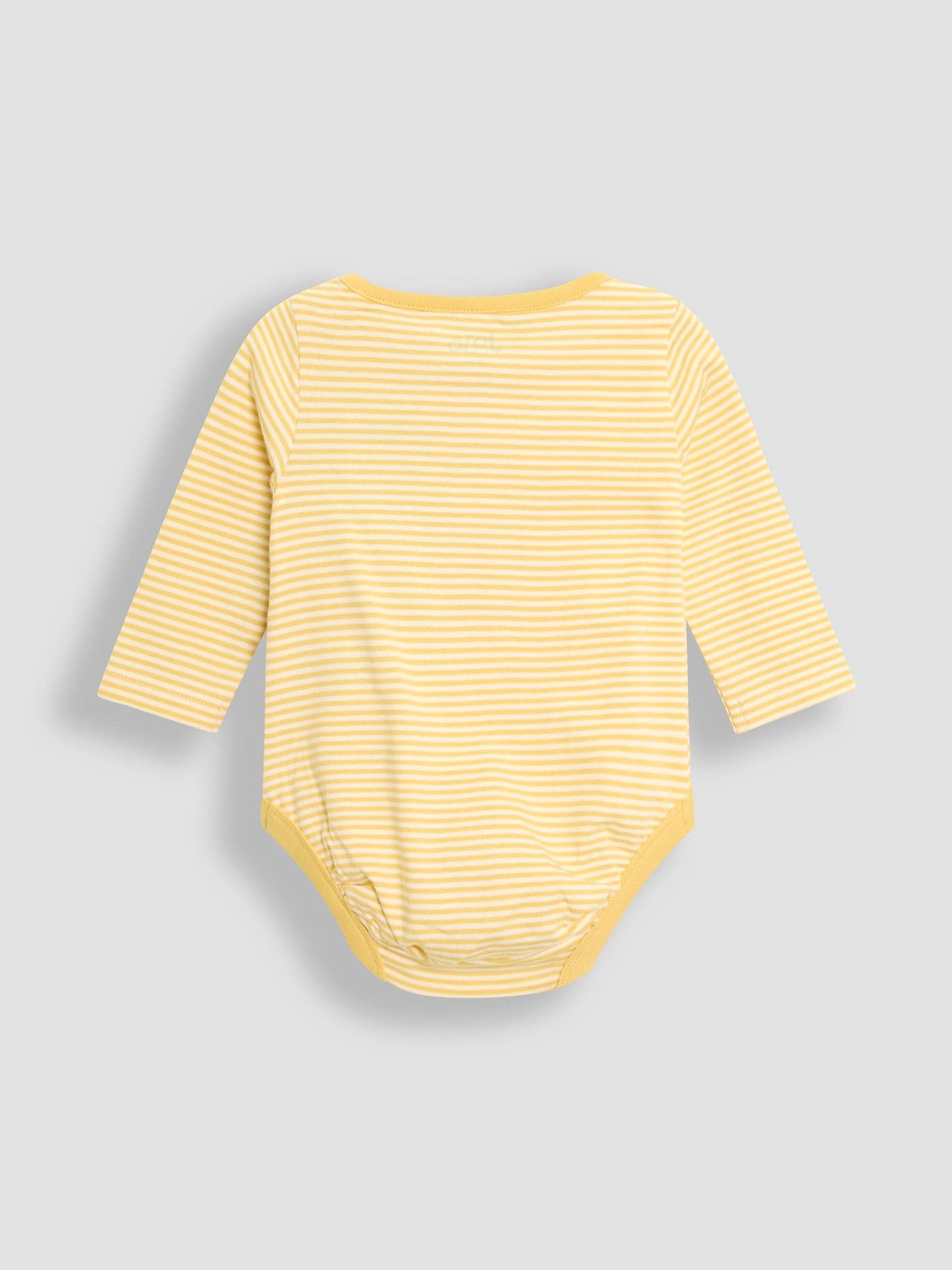 JoJo Maman Bébé Yellow Footed Dungarees Set 3 Piece image 5