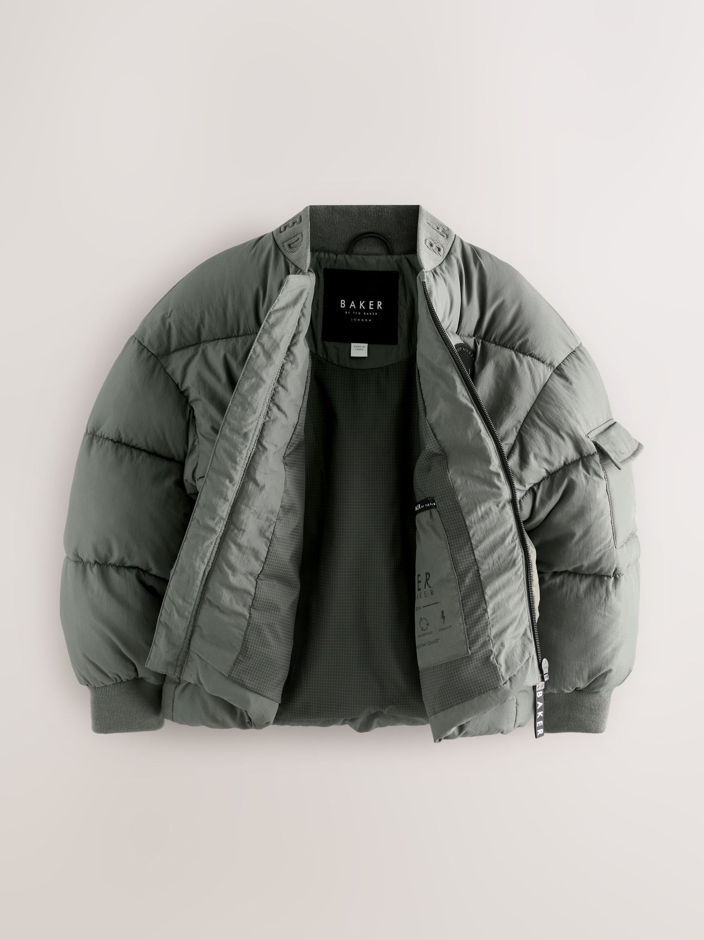 Baker by Ted Baker Shower Resistant Padded Bomber Jackets image 10