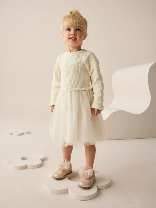 Ecru Occasion Dress (3mths-10yrs) - image 1