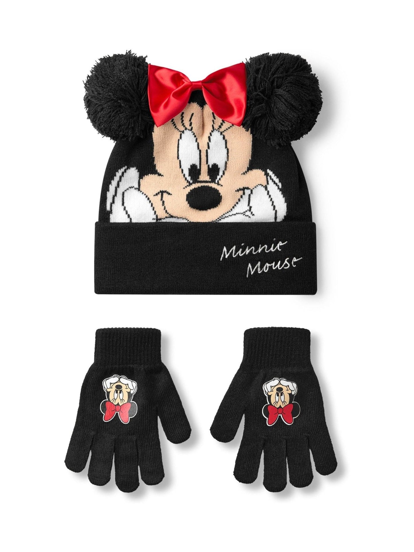 Dsiney Kidz - Vanilla Underground Black Kids Disney Character Winter Hat And Gloves Set image 1