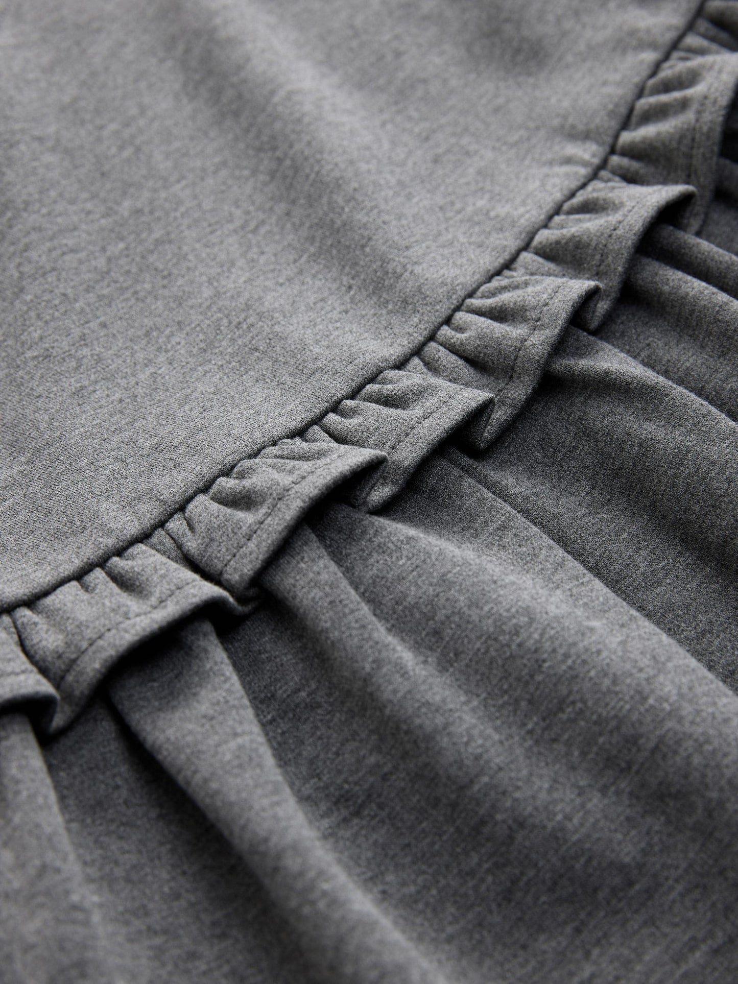 Grey Jersey Stretch Frill School Pinafor (3-14yrs) image 7
