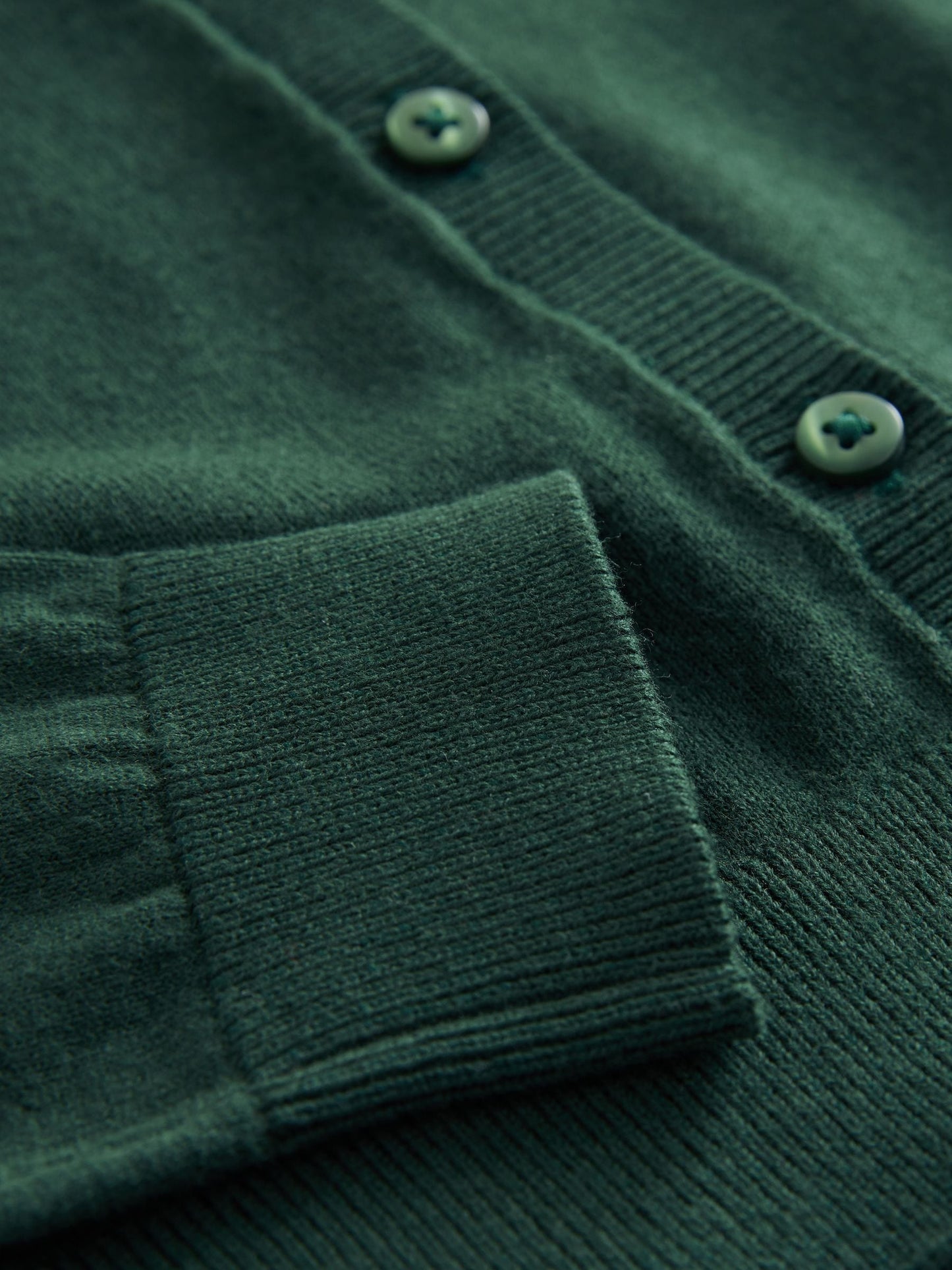 Dsiney Kidz - Green Cotton Rich Frill Shoulder School Cardigan (3-16yrs) image 8