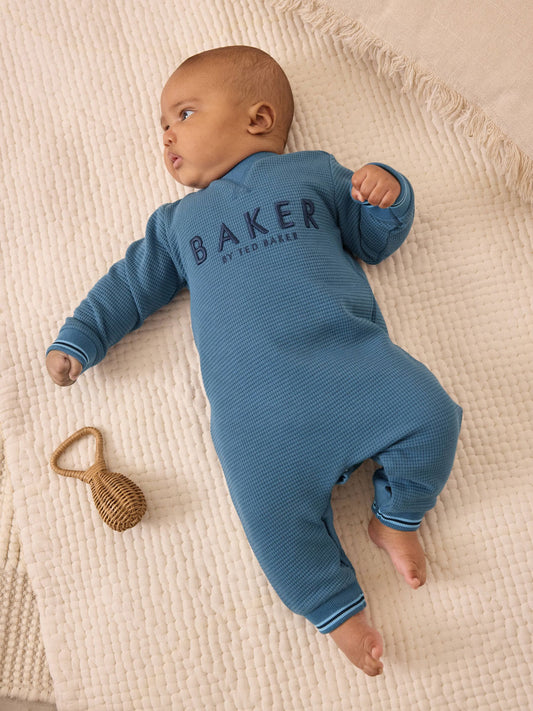 Baker by Ted Baker Textured Long Sleeve Romper image 2