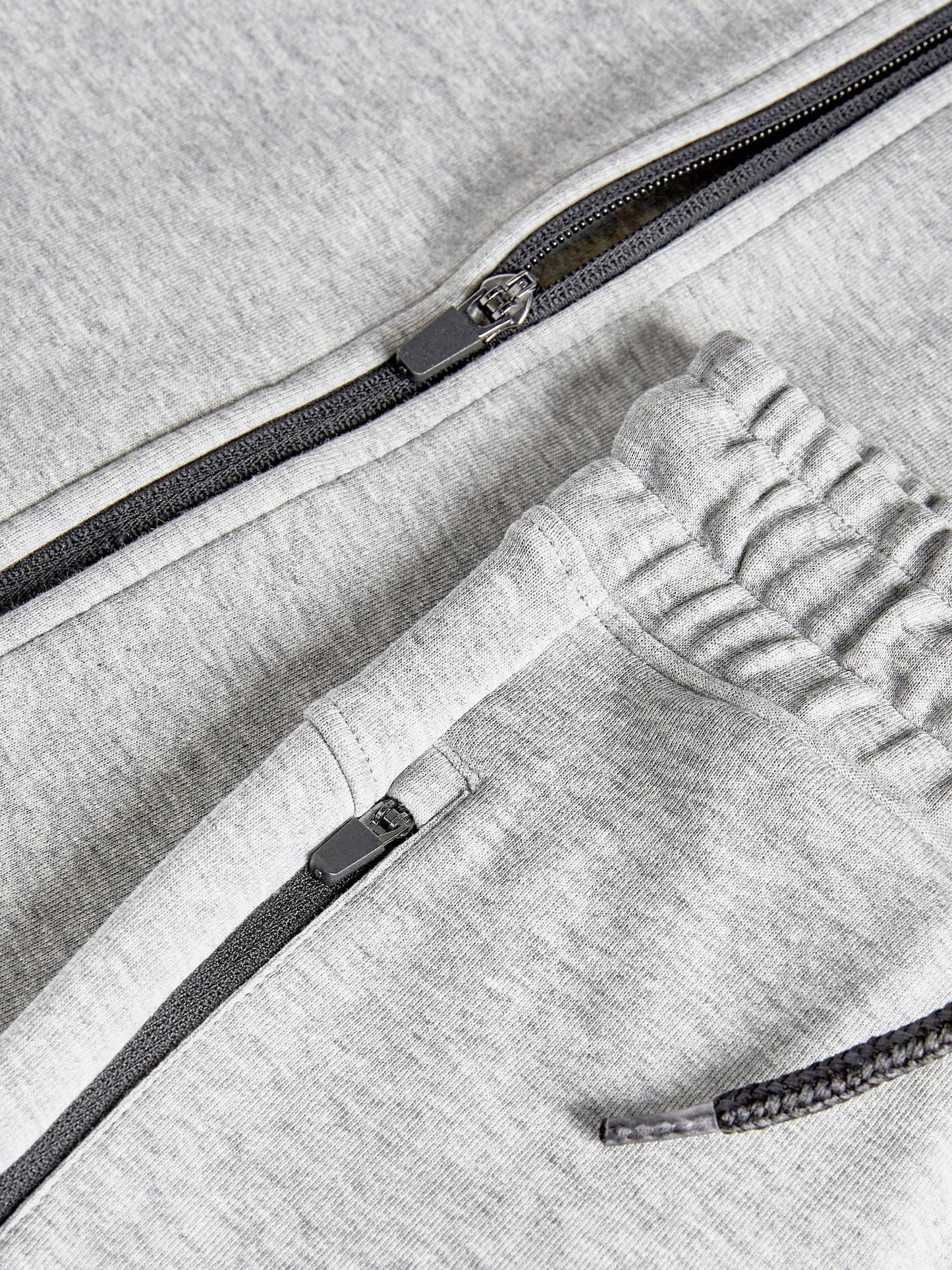 Grey Marl Tech Sportswear Hoodie and Joggers Set