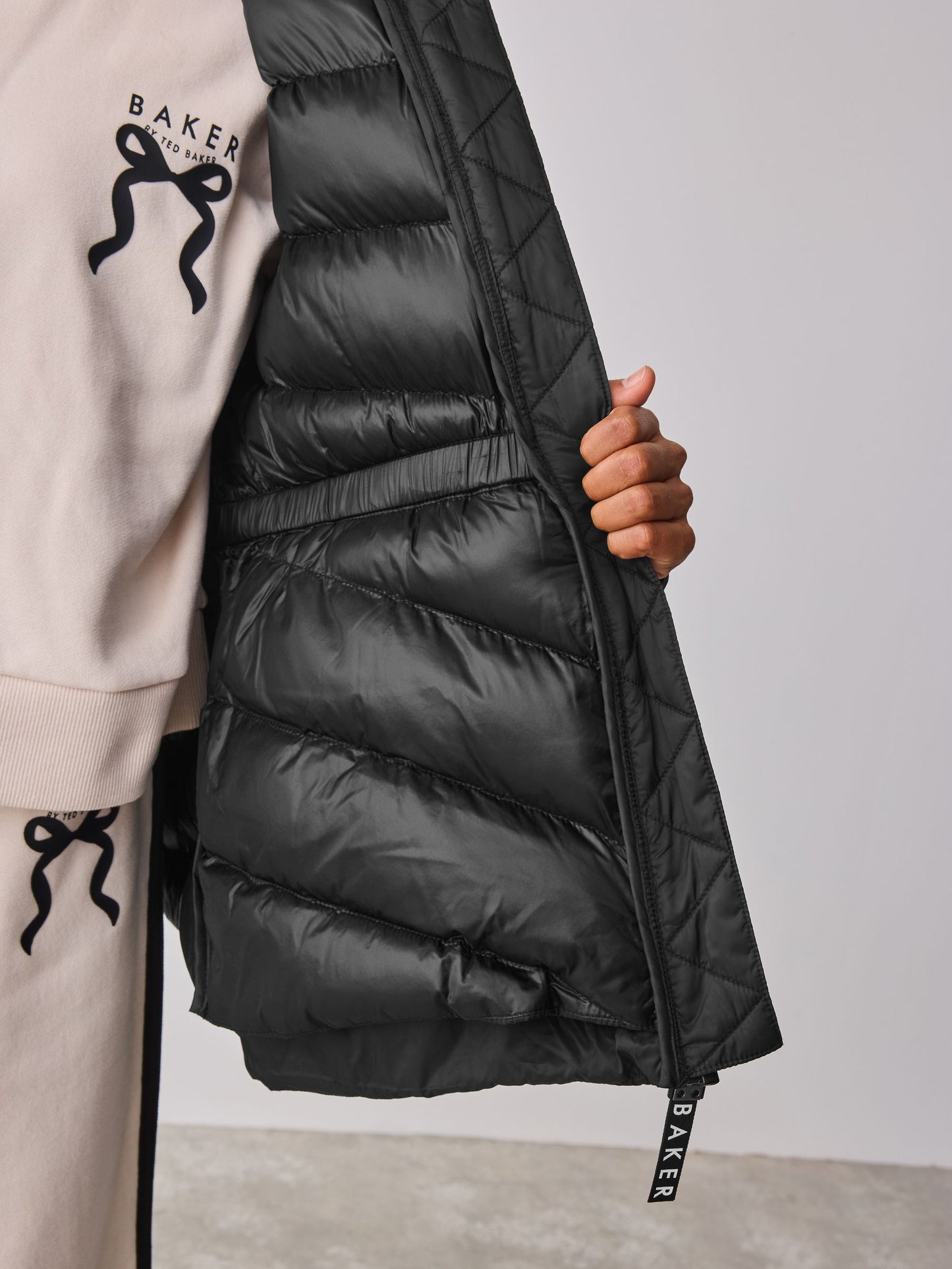 Baker by Ted Baker Shower Resistant Lightweight Padded Peplum Coat image 10