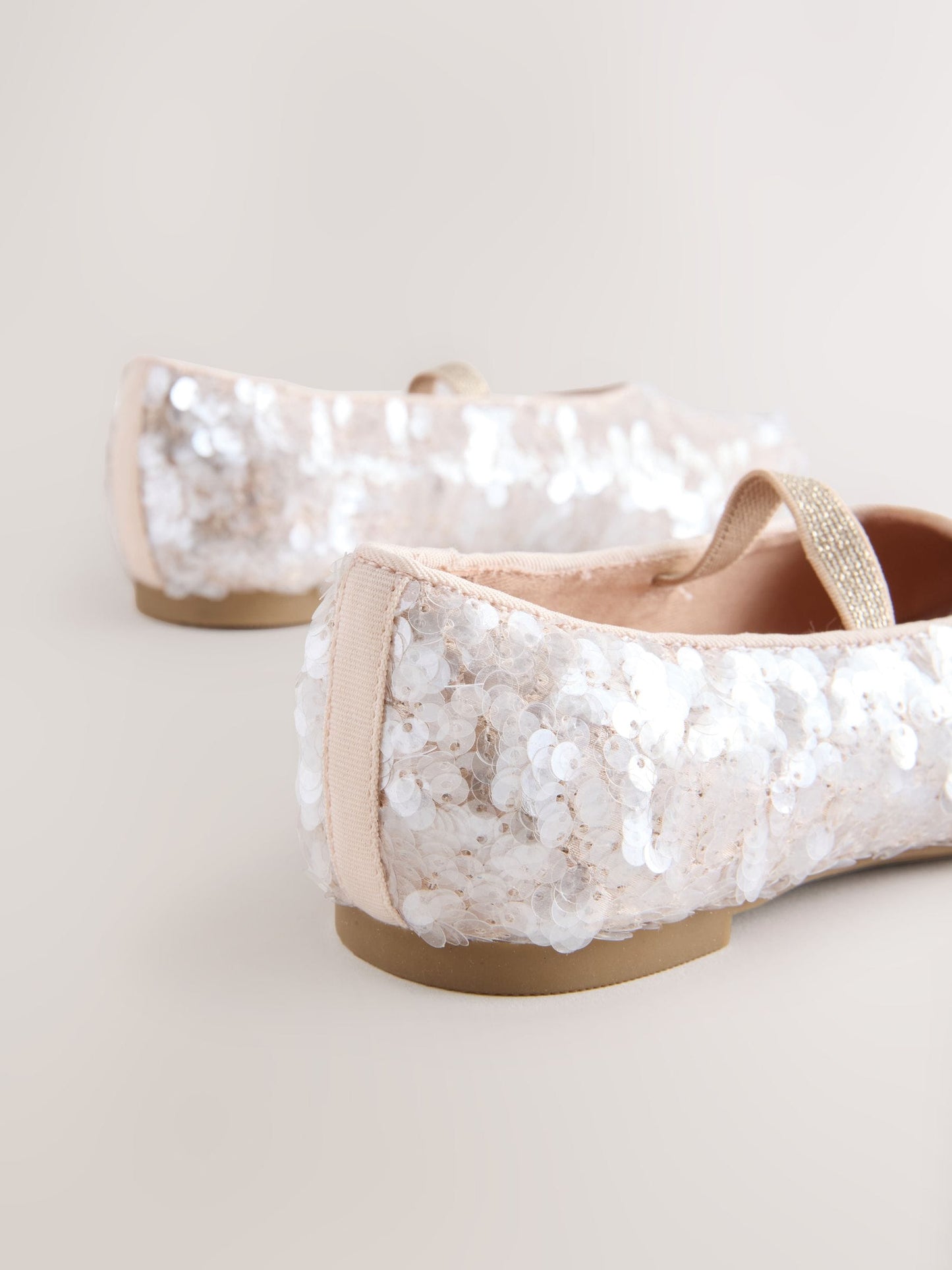 Ivory Standard Fit (F) Sequin Ballet Shoes image 5