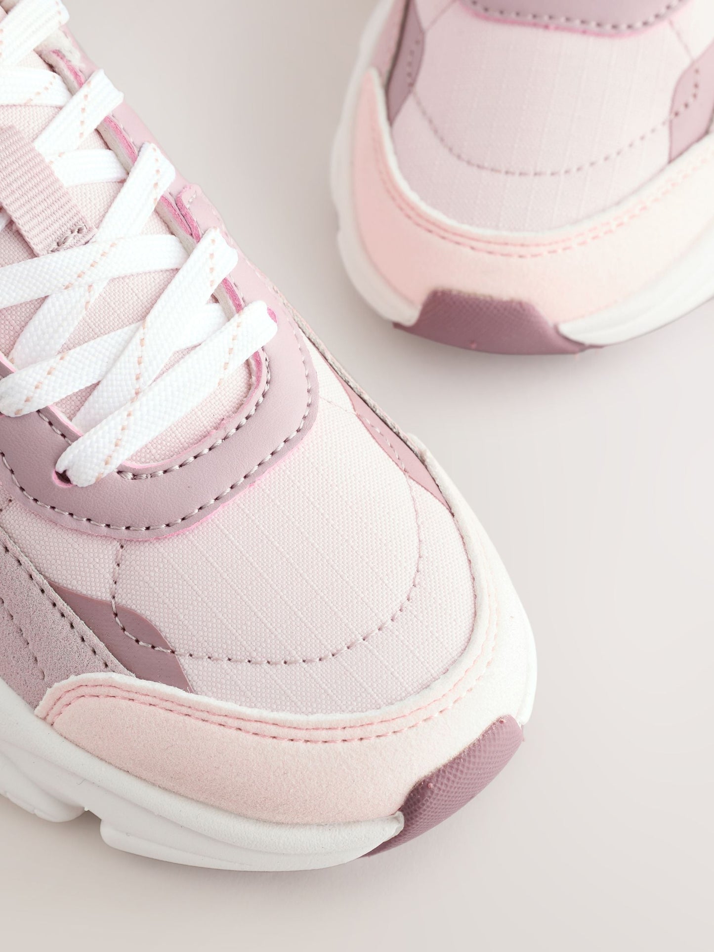 Mauve Purple Lace-Up Trainers image 6