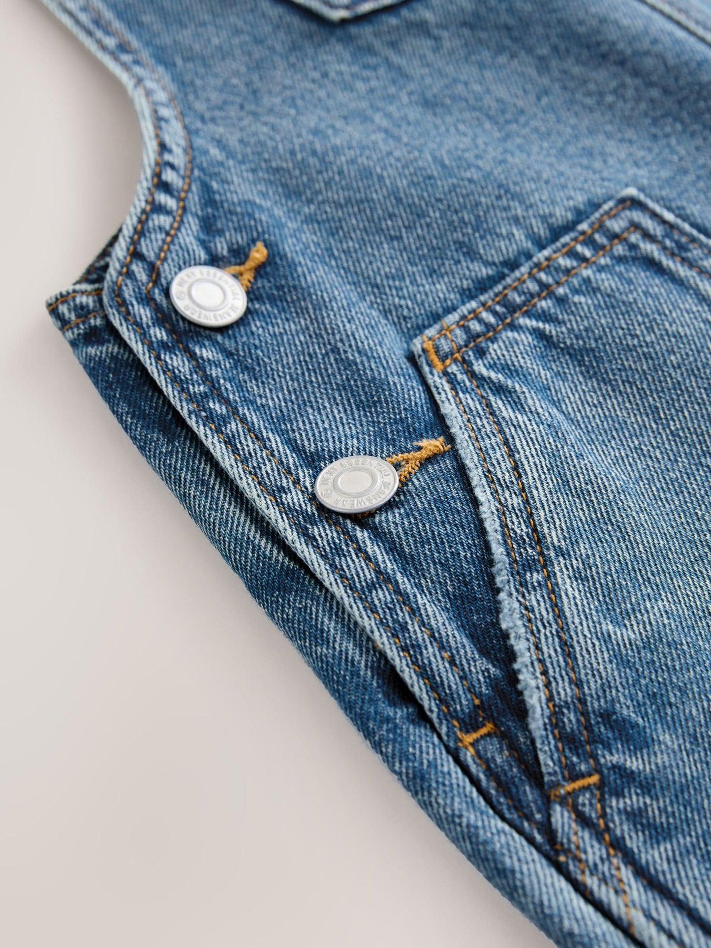 Dark Blue Wide Leg Dungarees (3-16yrs)