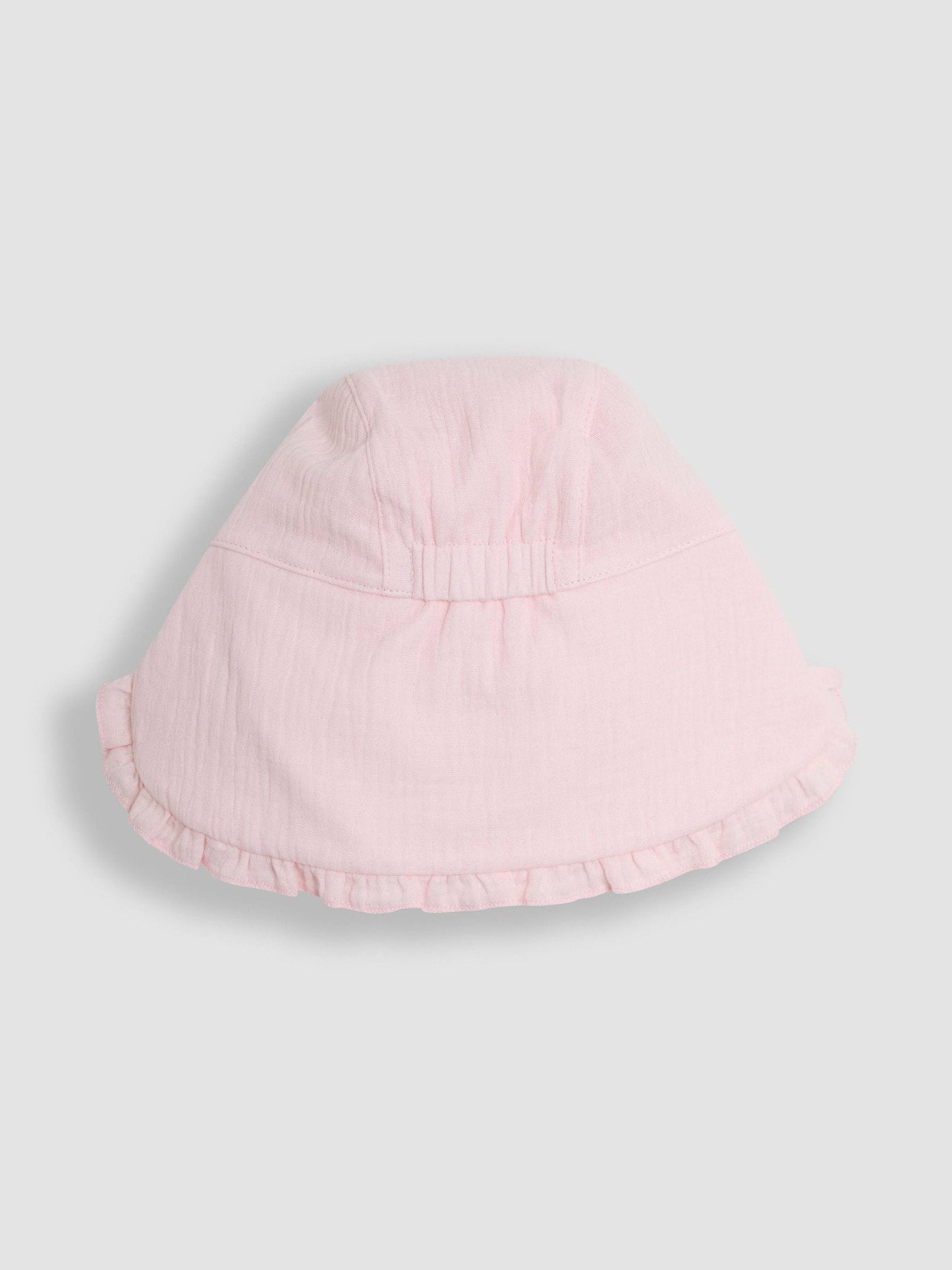 JoJo Maman Bébé Pink Muslin Legionnaire Cap image 3