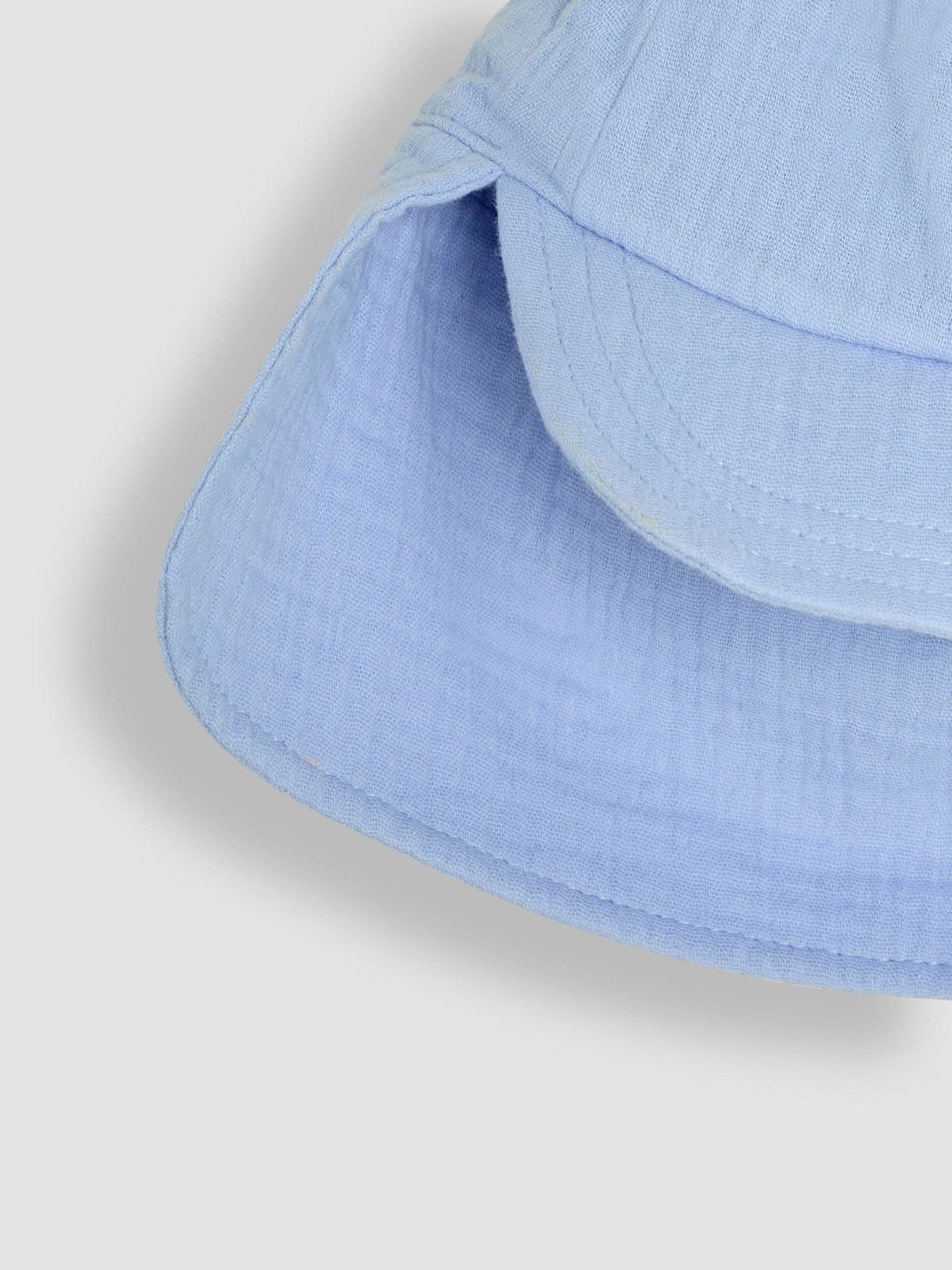 JoJo Maman Bébé Blue Muslin Legionnaire Cap image 3