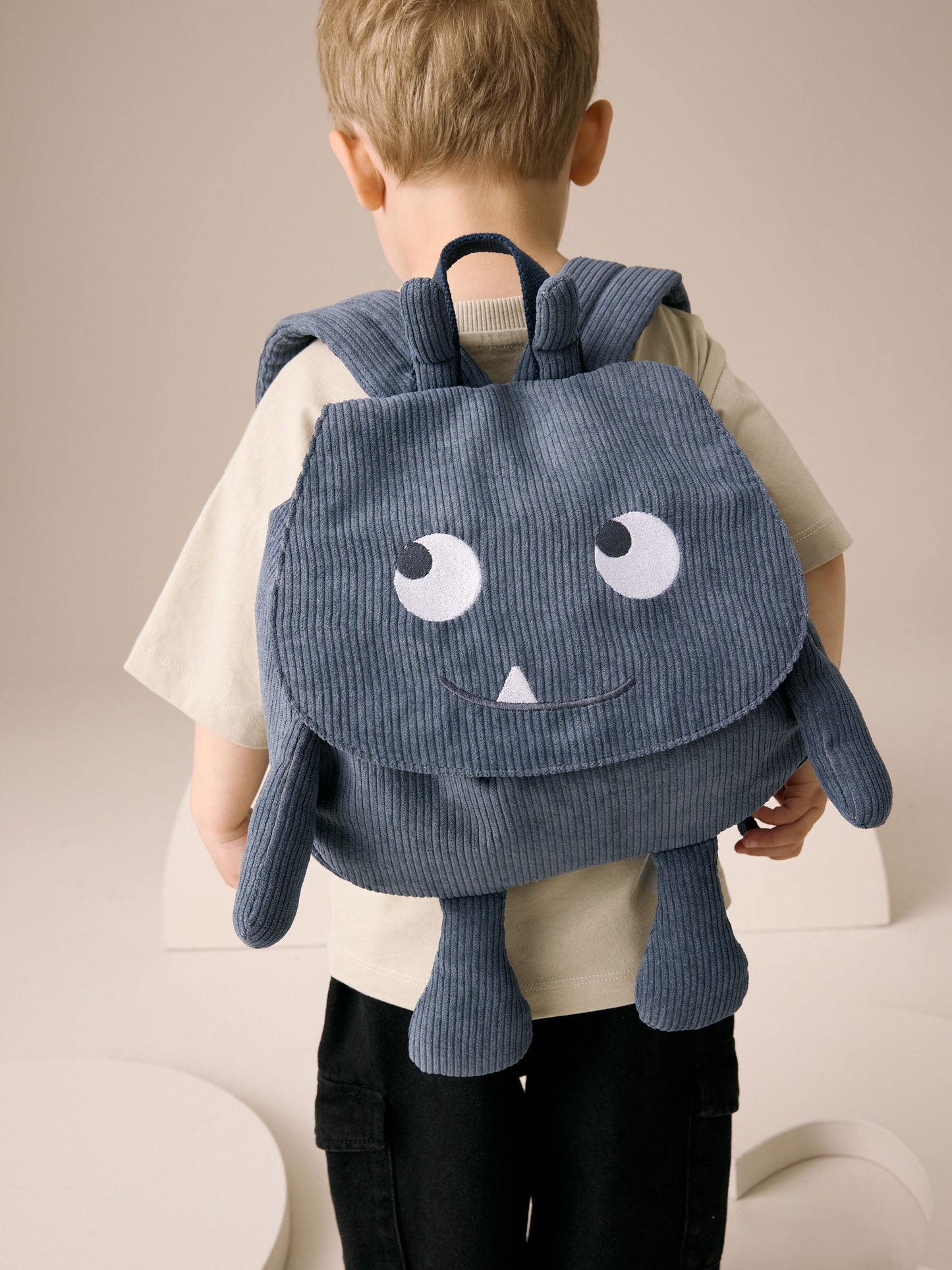Blue Cord Corduroy Backpack image 1