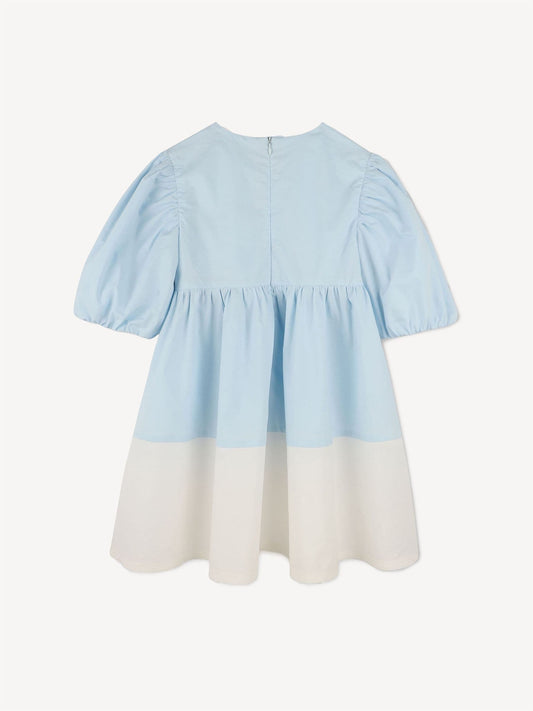 KENZO KIDS Blue Long Sleeve Sunflower 100% Cotton Dress image 2
