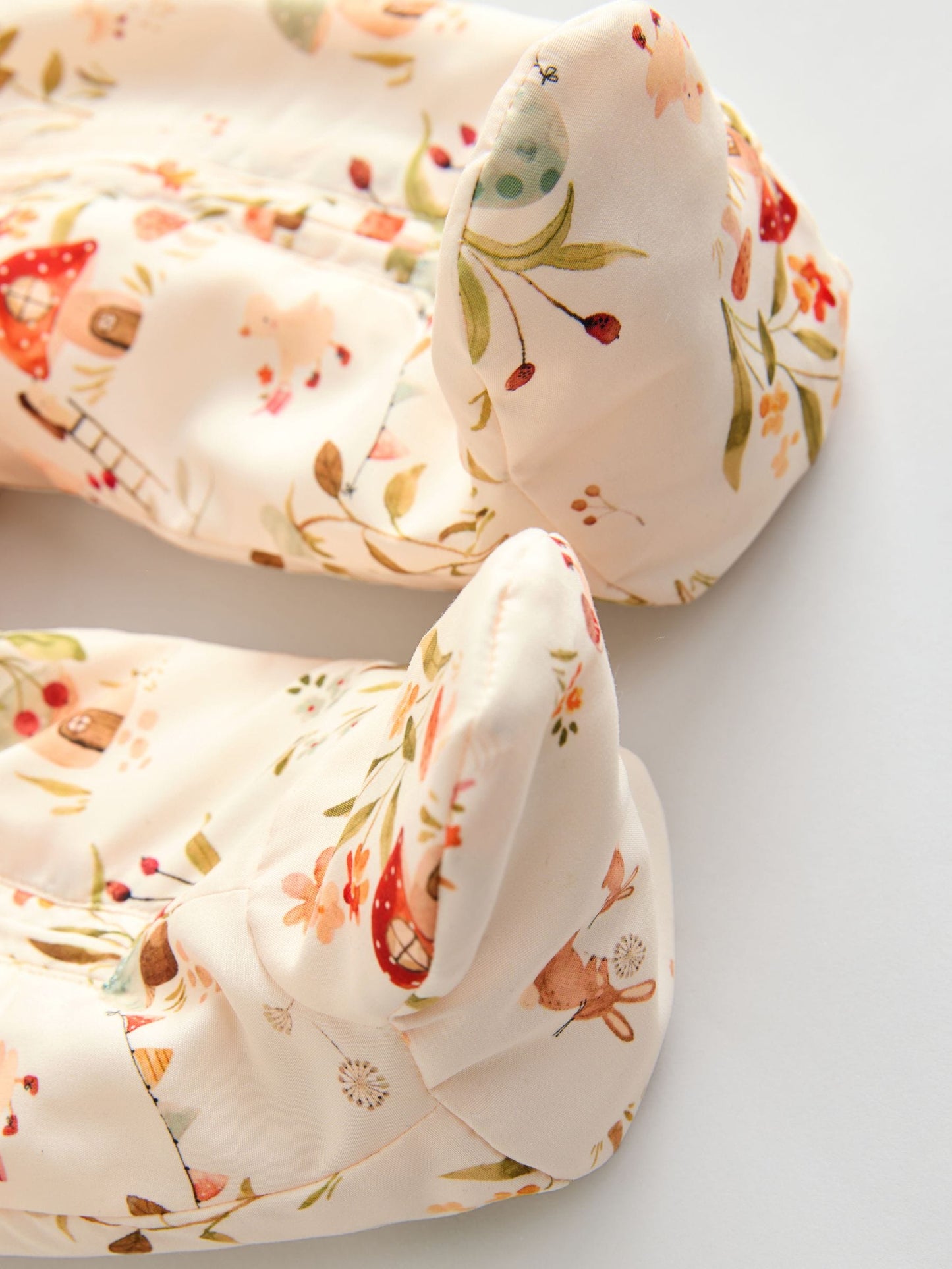 Ecru Woodland Printed Hooded Nylon Baby Pramsuit (0mths-2yrs)