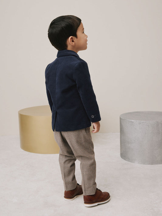 Navy Corduroy Blazer Shirt and Trousers Set (3mths-9yrs) image 3