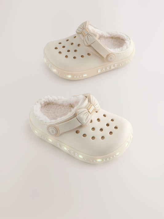 Baker by Ted Baker Girls Borg Lined Clog Slippers image 2