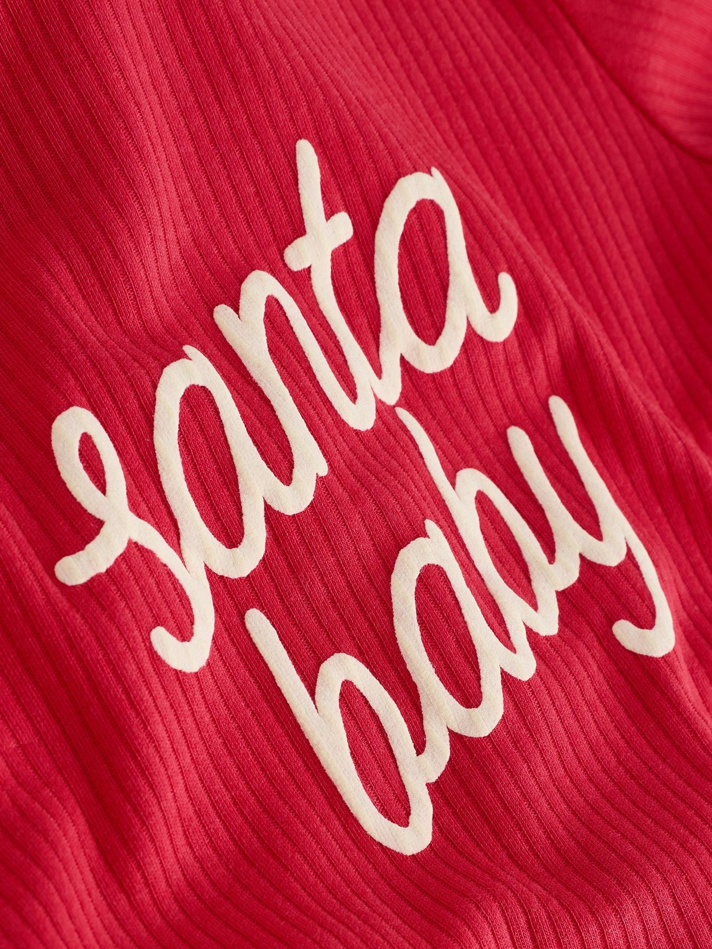 Red Baby Christmas Santa Sleepsuit (0mths-3yrs)