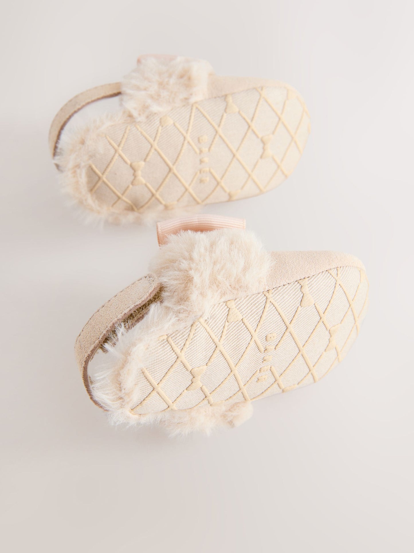 Baker by Ted Baker Baby Girls Faux Fur Trim Padders Mules