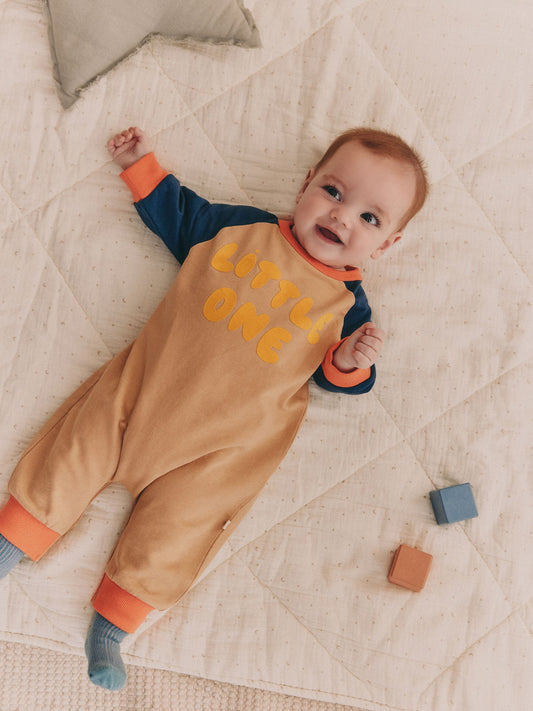 Multi Colourblock Baby Sweat Romper (0mths-3yrs) image 3
