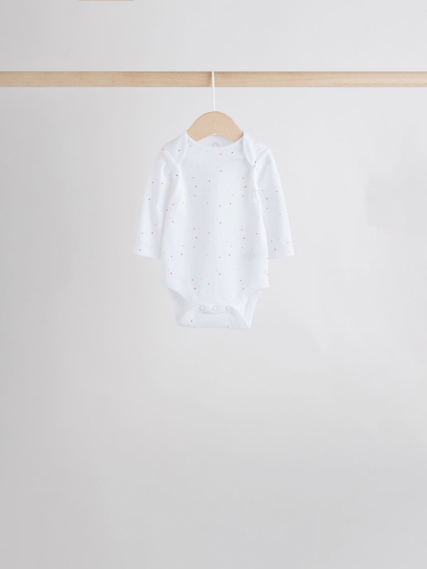 White Character 7 Pack Long Sleeve 100% Cotton Baby Bodysuits image 10
