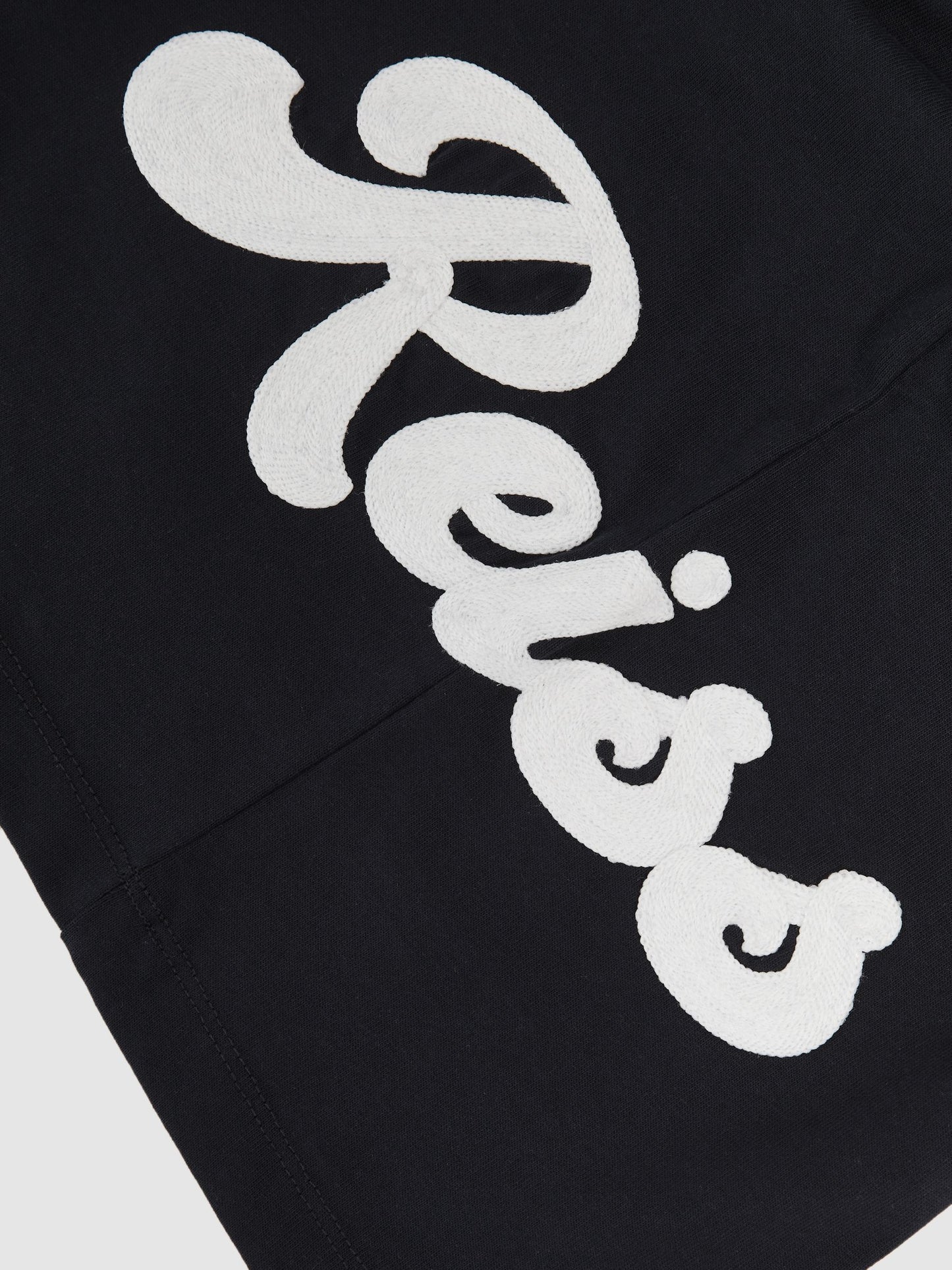 Dsiney Kidz - Reiss Navy Freddie 9-13 yrs Cotton Script-Logo Oversized T-Shirt image 4