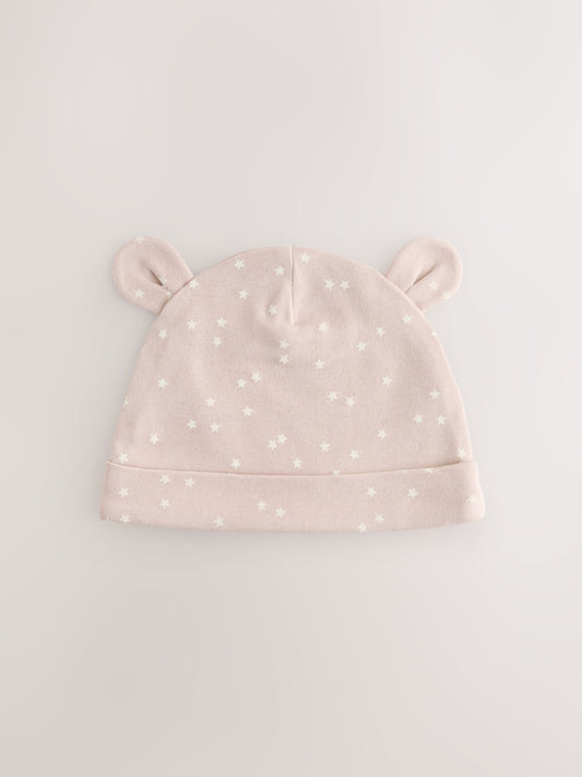 Neutral Baby 100% Cotton Beanie Hats 3 Pack (0-12mths) image 3