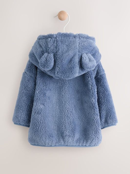 Navy Fleece Zip Through Baby Jacket (0mths-2yrs)