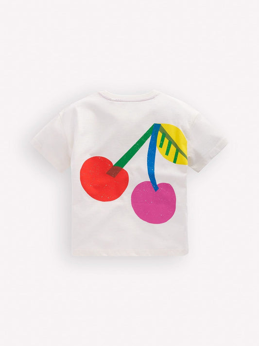 Dsiney Kidz - Boden Cream Short Sleeve Printed T-Shirt image 2